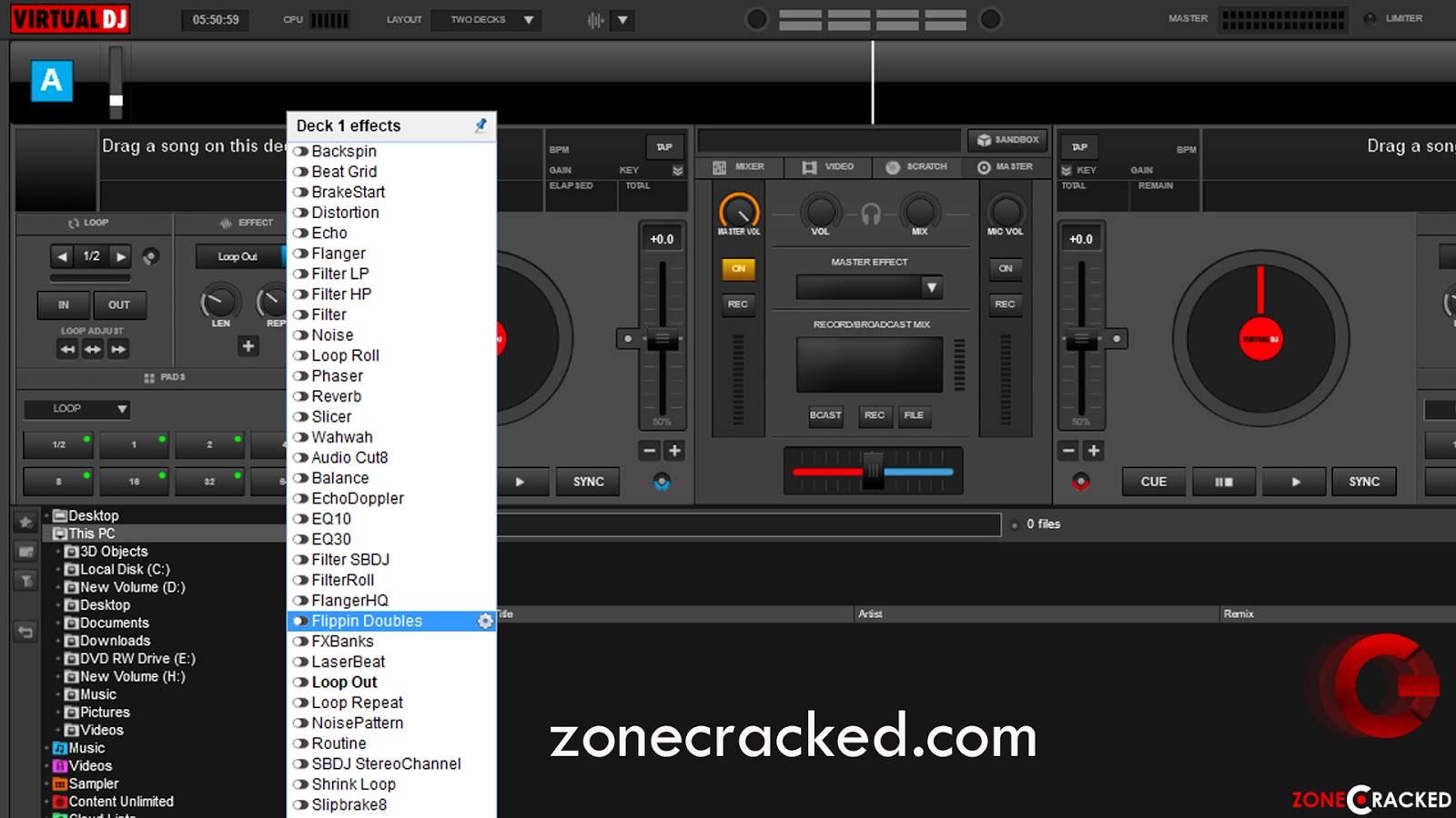 sound effects for virtual dj home free